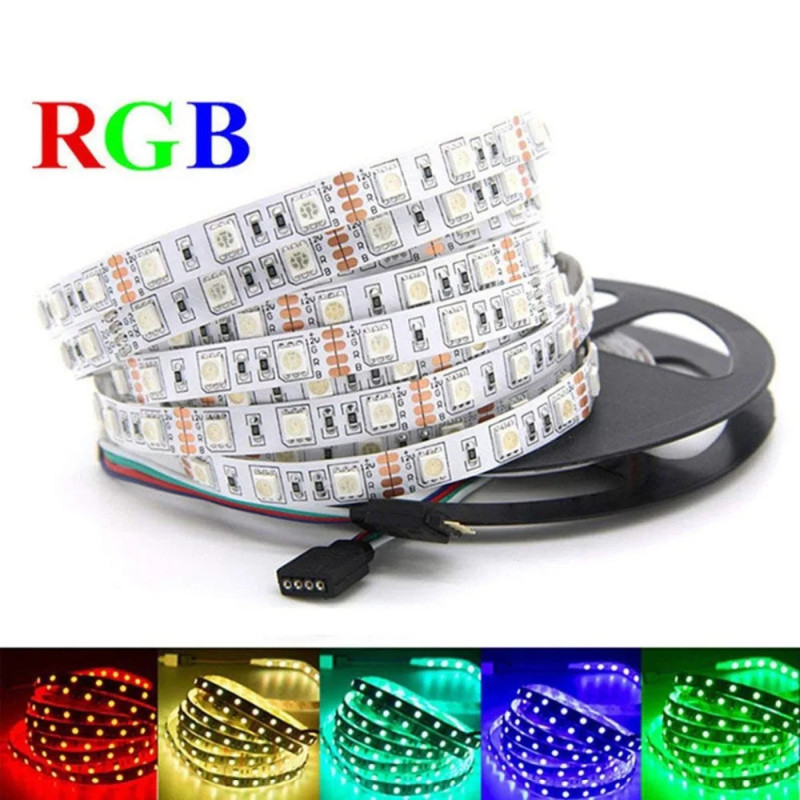 RGB LED-Streifen, selbstklebend, 5m